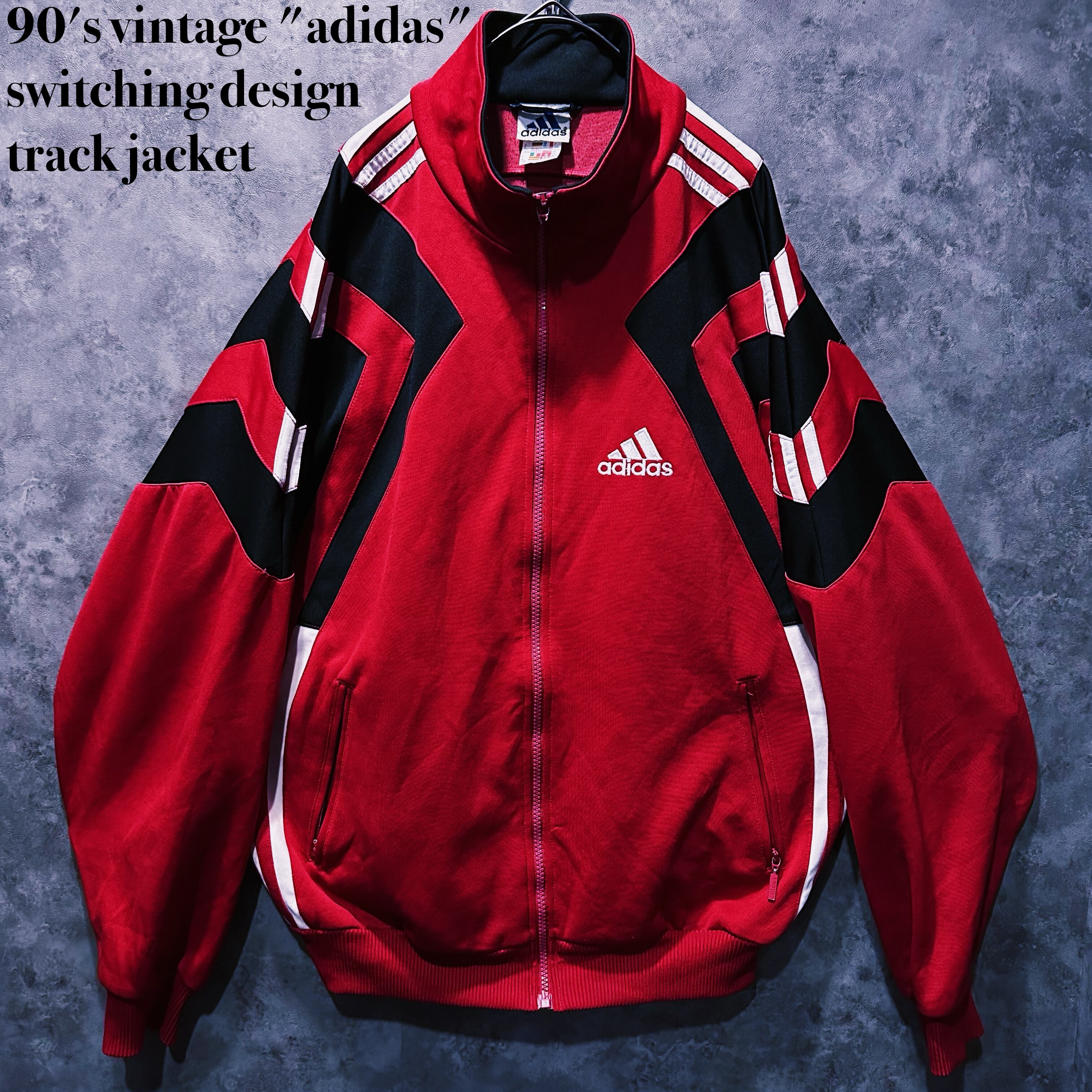 【 doppio】90's vintage "adidas" switching design track jacket