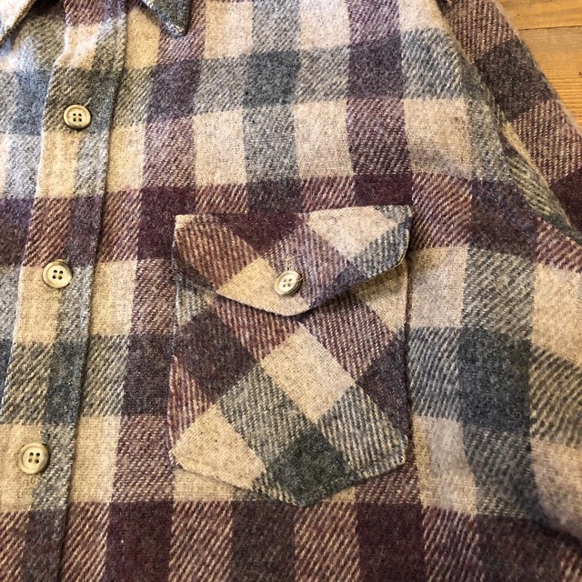 70's〜 "WOOLRICH" wool shirt good color! MADE IN USA Knot Co. Ltd.