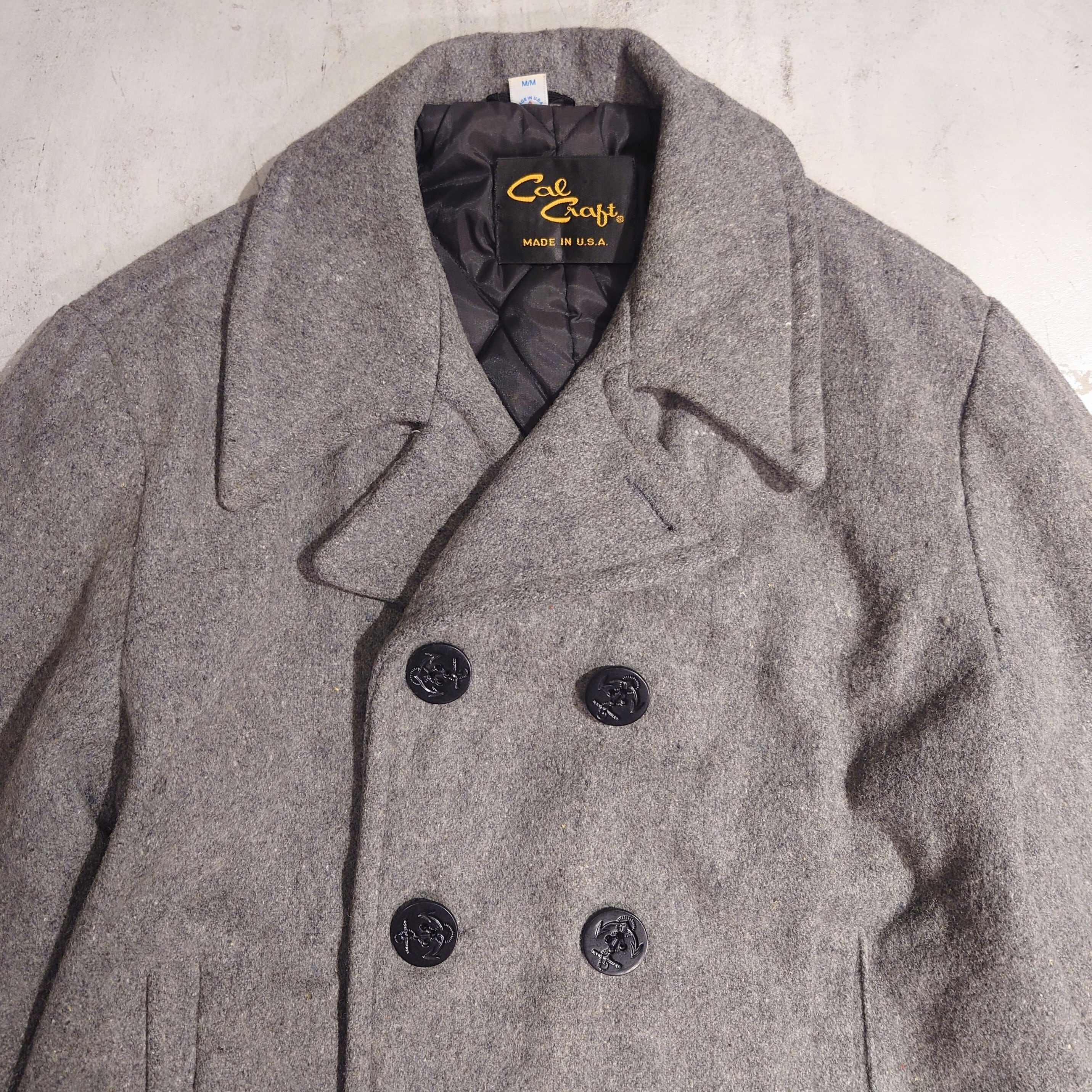 Cal Craft- USA MADE WOOL P-COAT GRY | eeff.