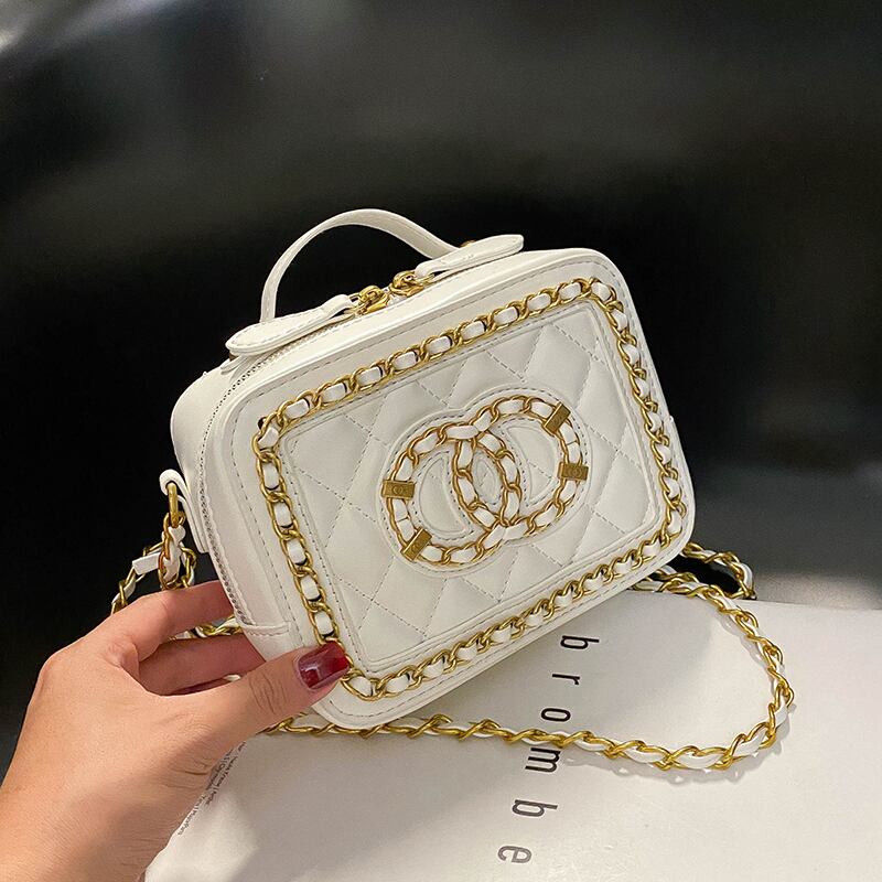 ネットレッドレディースバッグ2020ニューウェーブインダイヤモンドチェーンクロスボディバッグファッションワイルドショルダースモールスクエアバッグ Tiancai_Wing_Bag1116242