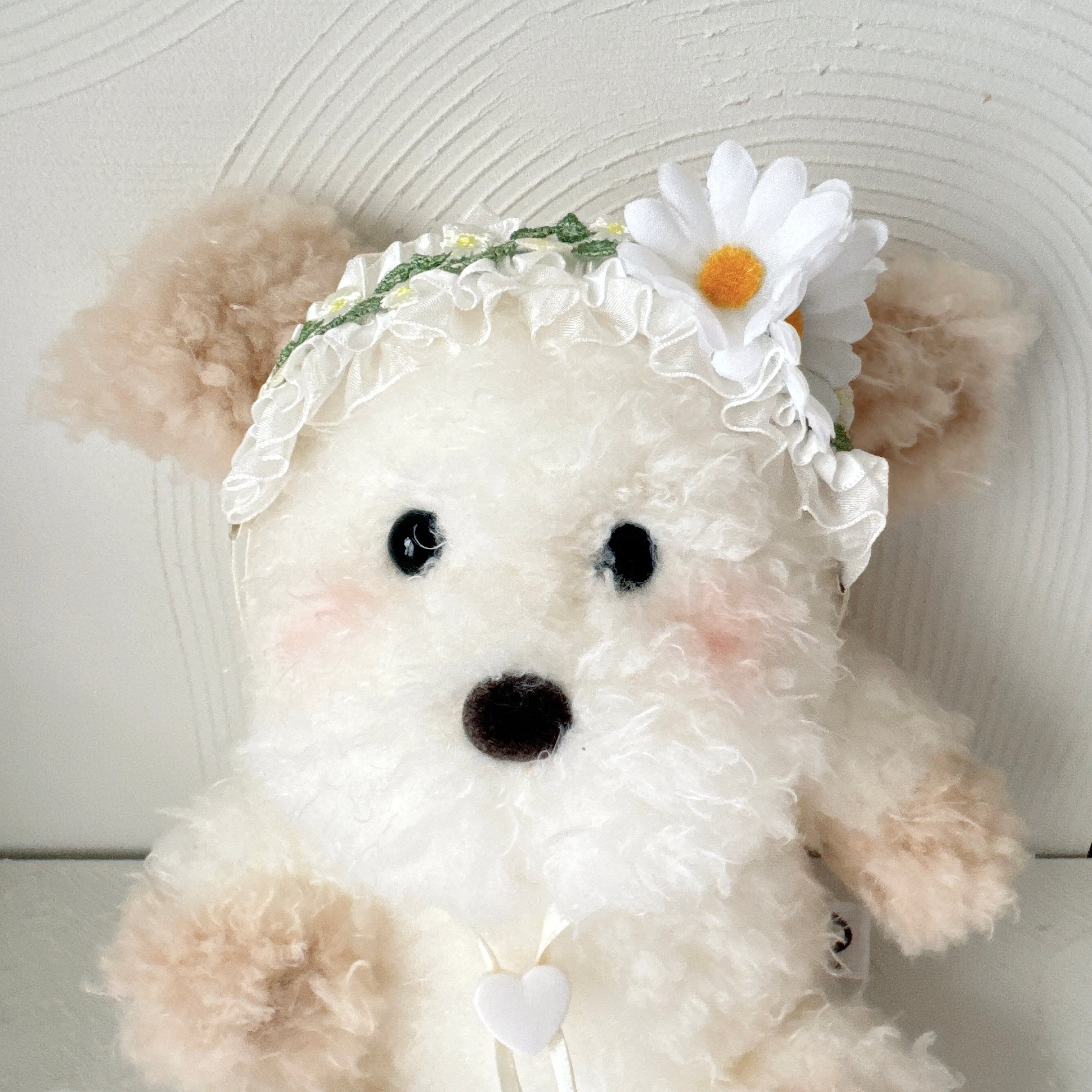 ホワイトフリフリお花ヘッドドレス