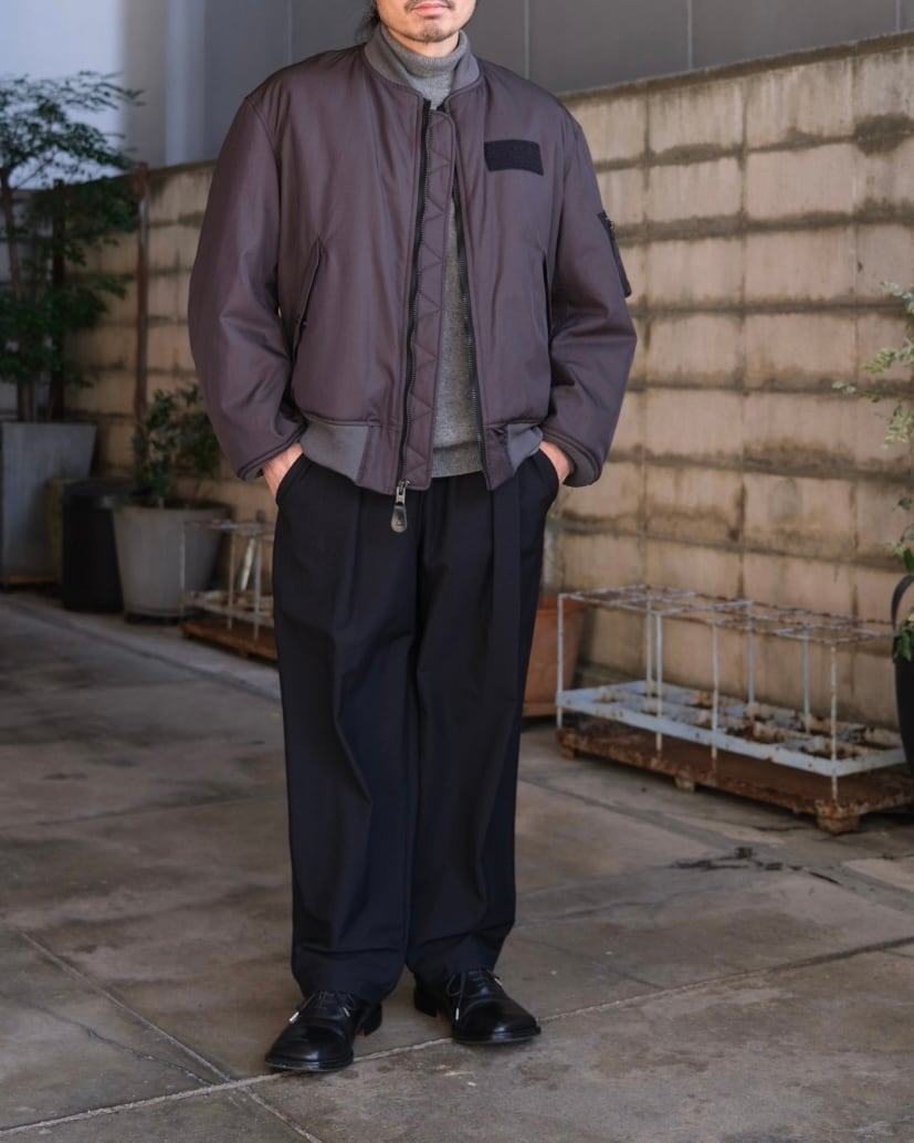 CIOTA” MA-1 Flight Jacket (Jet-Dyed Model) BLACK” | Lapel online store