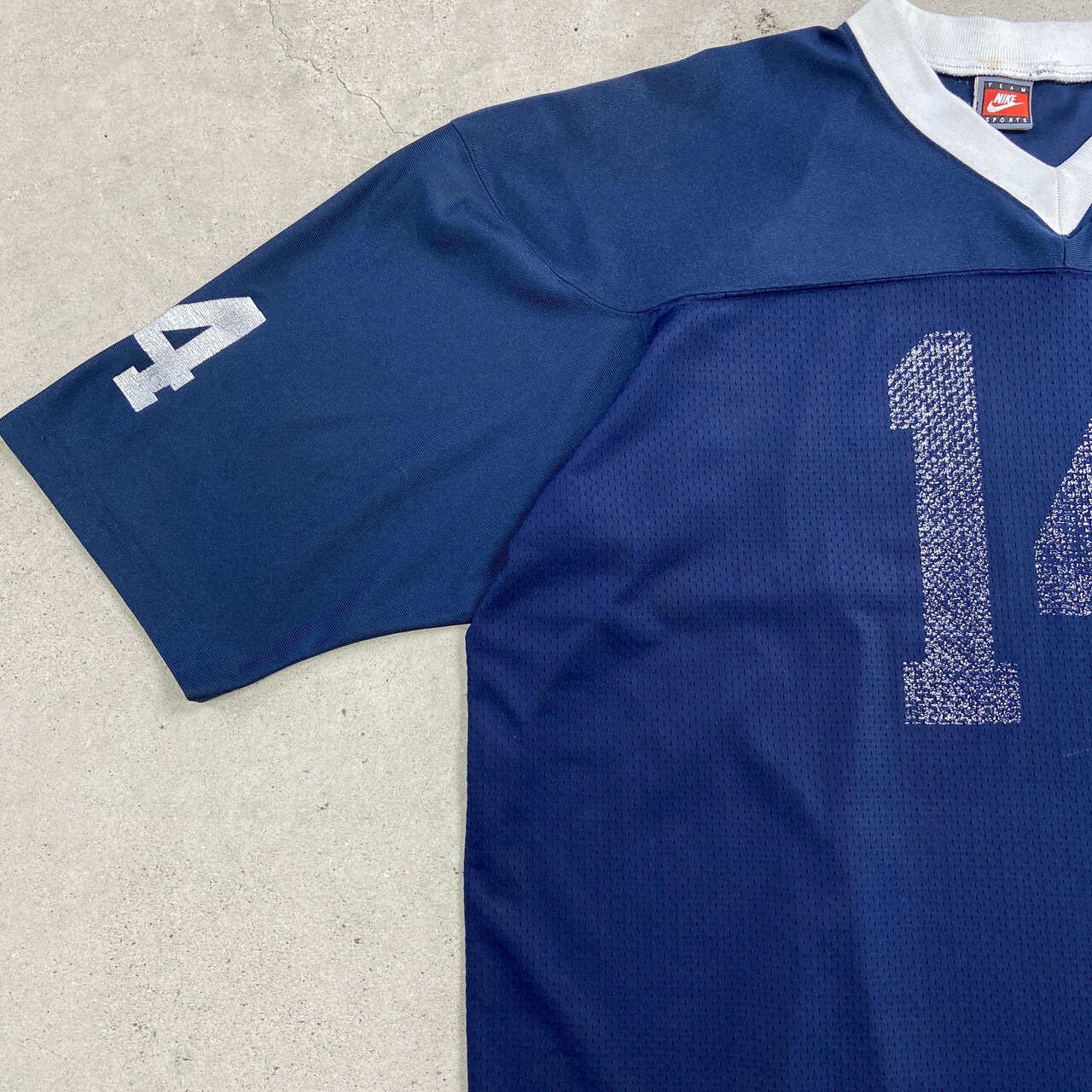 90年代 USA製 NIKE ゲームシャツ フットボールシャツ メッシュ切り替え 