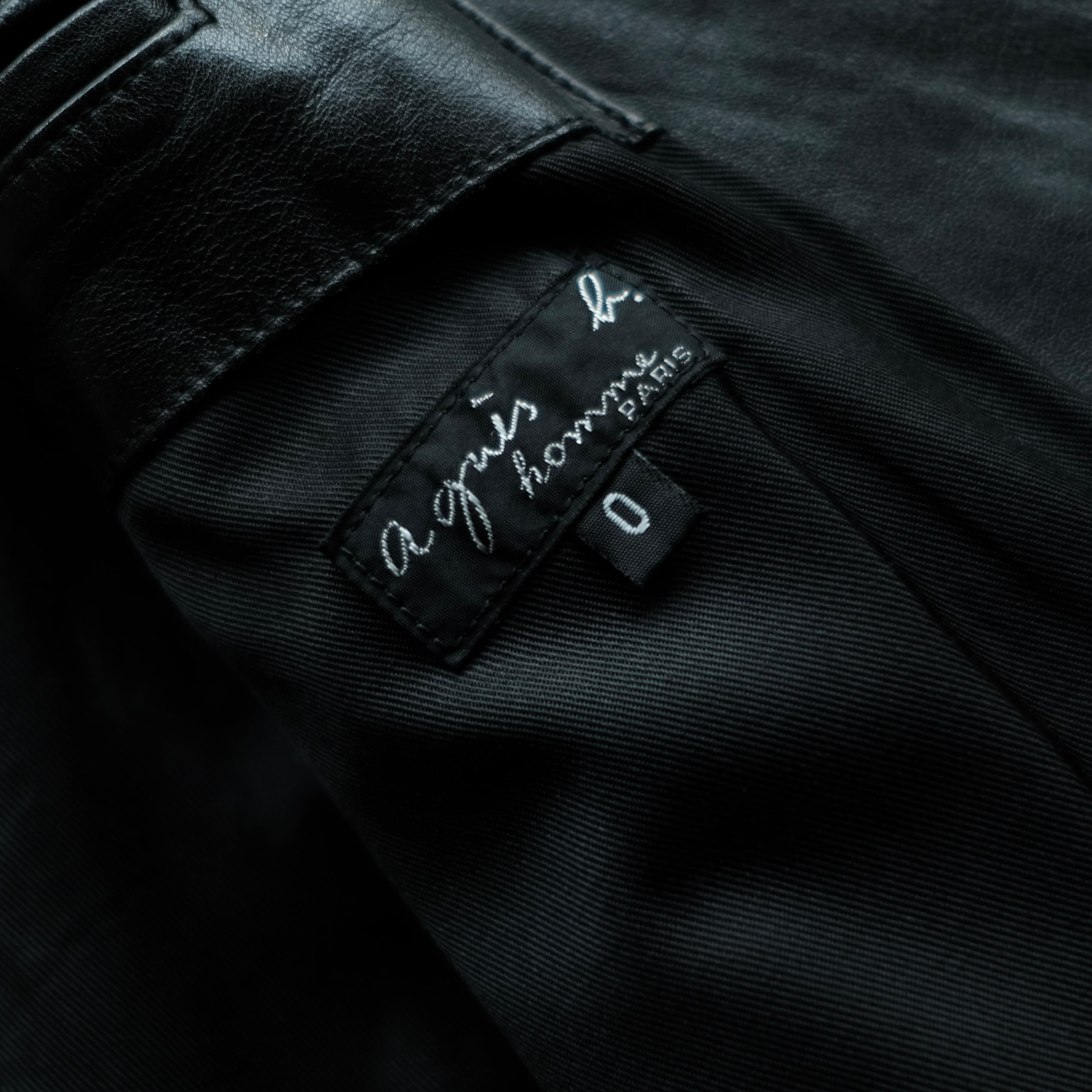 agnes b. HOMME MADE IN FRANCE SINGLE RIDERS JACKET | safarionline