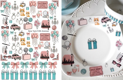 NewYork Fifth Avenue　ニューヨークフィフスアベニュー　A4サイズ　（ポーセリンアート用転写紙）