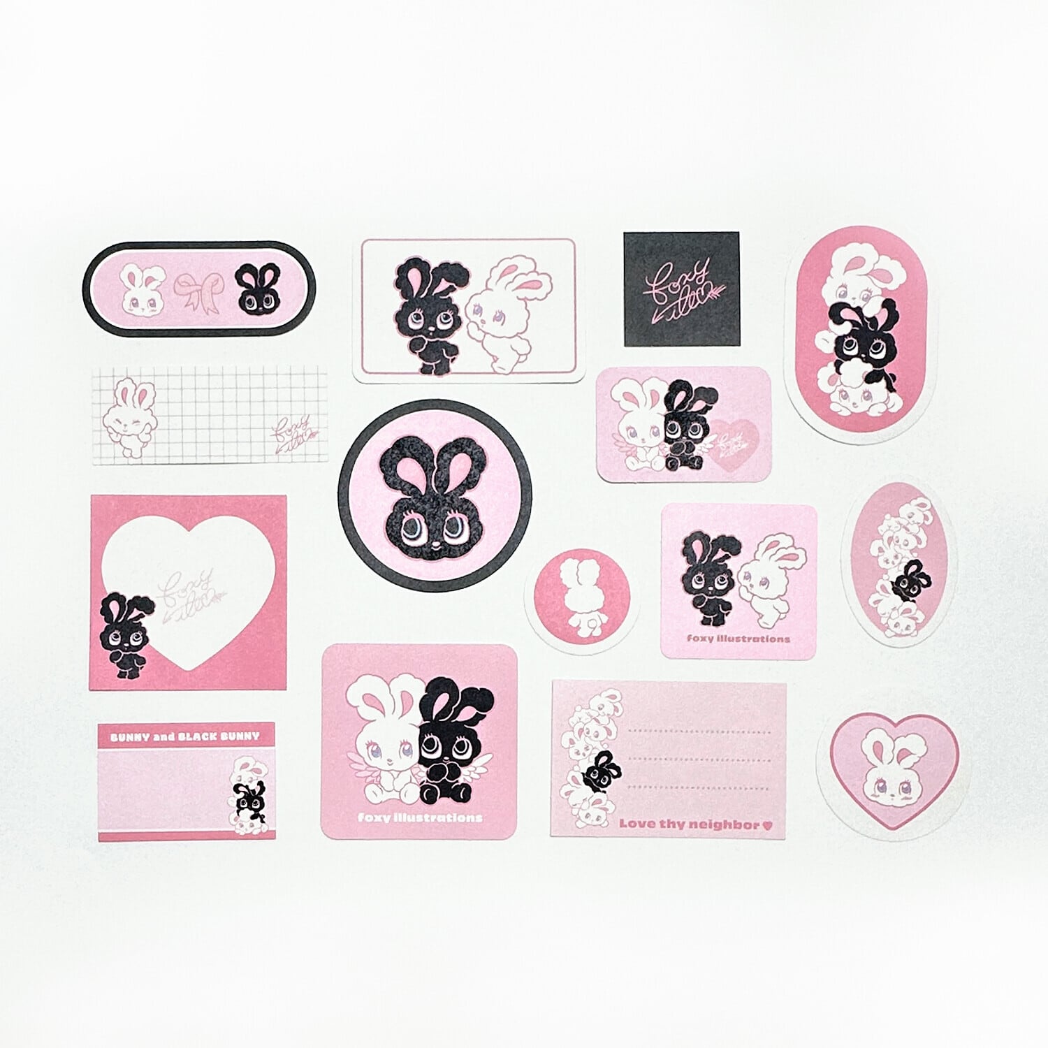 foxy illustrations クリエイターズサーカス フレークシール | てんく