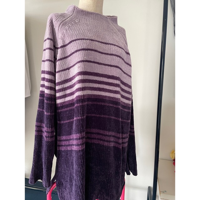 Purple onetone knit