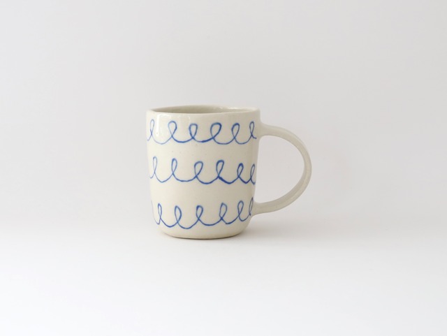 中囿義光　マグカップ（クルクル） ブルー Ｂ