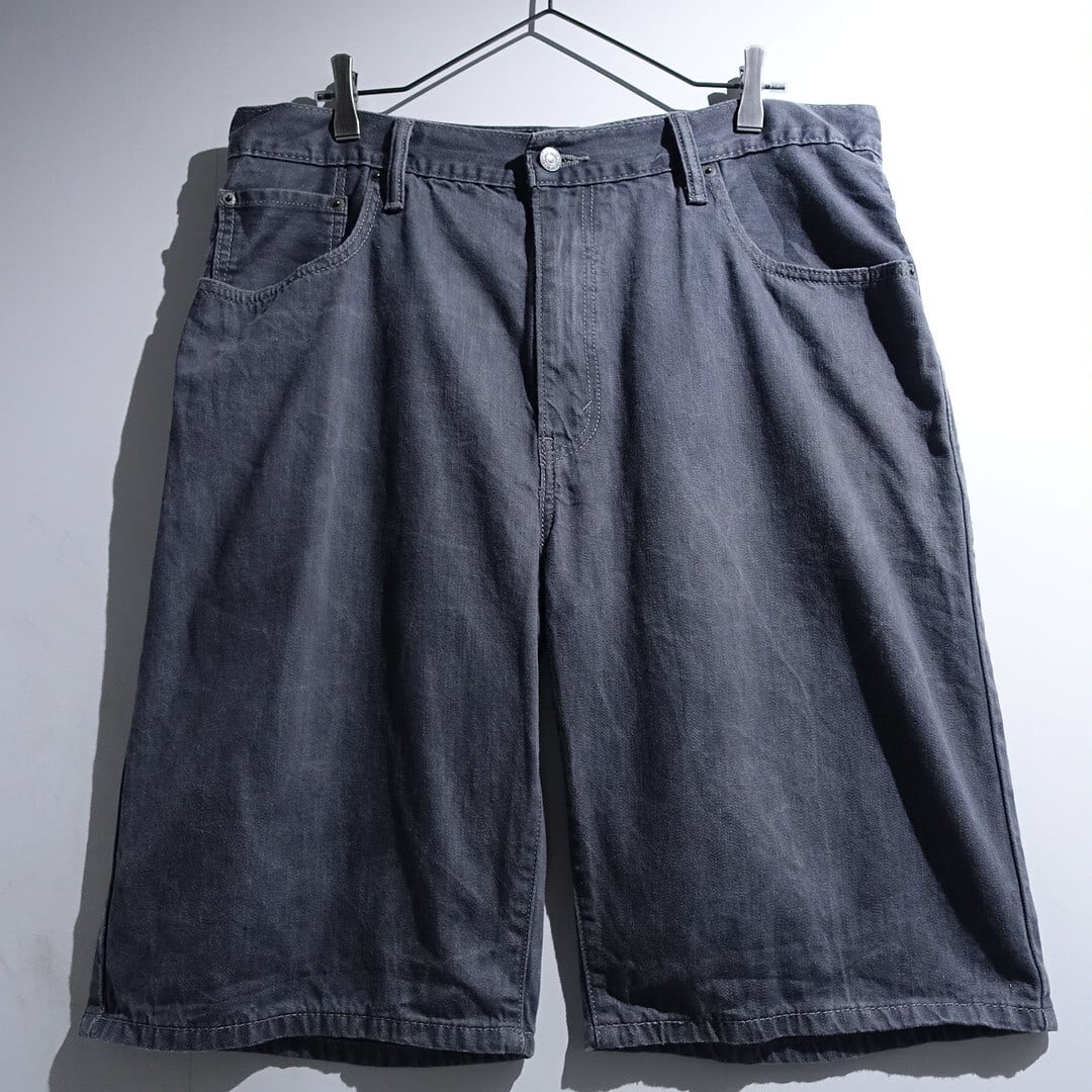 00s "Levi's" Black Wide Denim Shorts