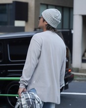 【#Re:room】ONE POINT WAFFLE LONG SLEEVE［REC864］