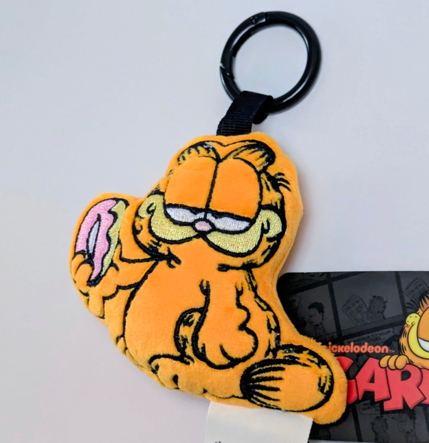 ♧【 Garfield ( ガーフィールド ) 】『 ガーフィールド&DONUTS 』Mini Plush KeyHolder / ミニぬいぐるみ キーホルダー / マスコット 〚アメリカン雑貨 アメトイ〛