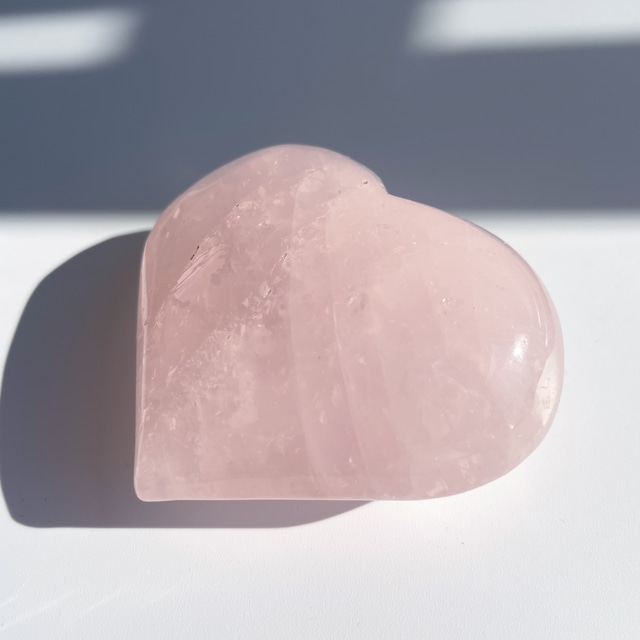 マダガスカル産ローズクォーツ ハート型92◇ Rose Quartz ◇天然石・鉱物・パワーストーン