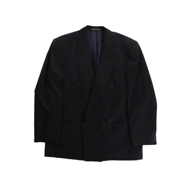 【OTSU】1990's wool gabardine 2-piece suits set up / double breast ...