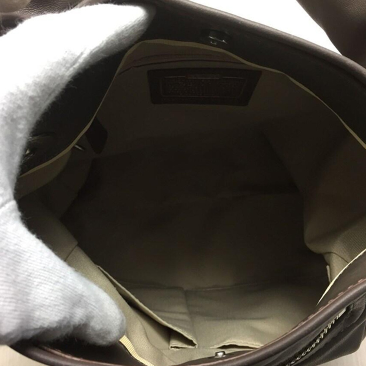 COACH(コーチ)レザーショルダーバッグ/ブラウン