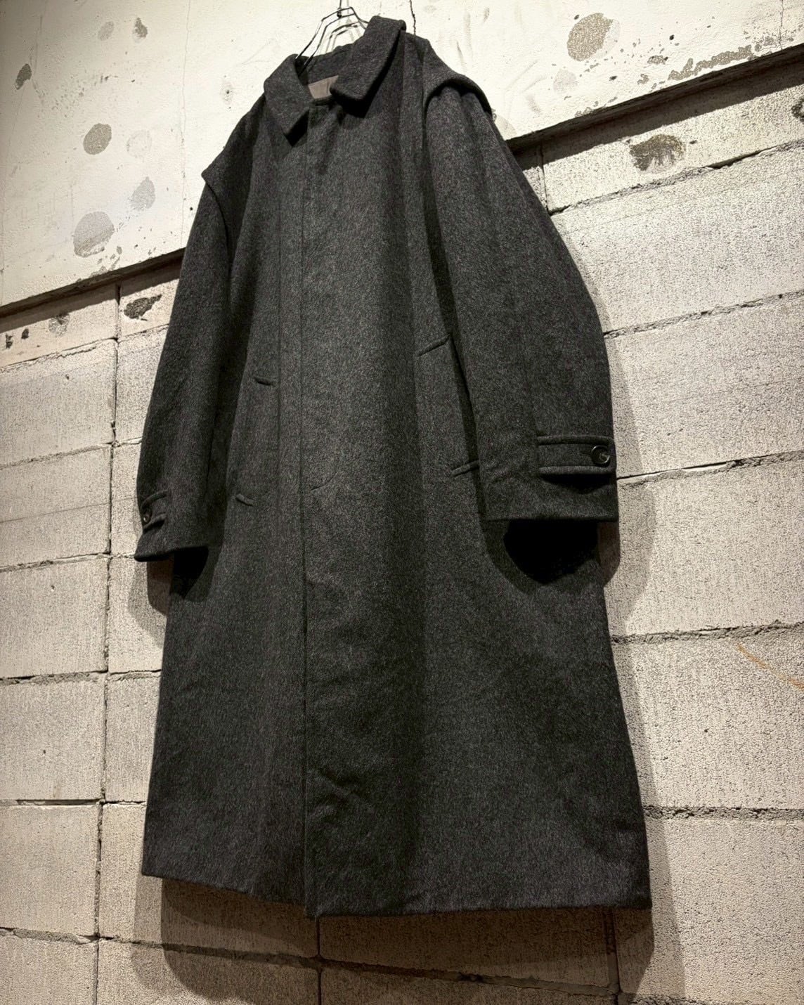 HUGO BOSS ローデンコート アルパカ Caka otto】“BOSS HUGO BOSS” Loden Detail Loose Coat | Caka(カカ