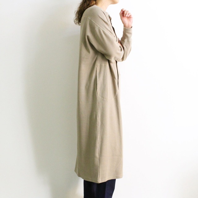 KHA:KI カーキ　MIL-20HOP85　HEALTHKNIT ヘルスニット　WIDE  THERMAL　LONG　C/D　ワイドサーマルロングカーディガン