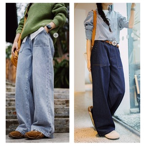 Straight Wide Denim Pants / ストレート ワイド デニム パンツ
