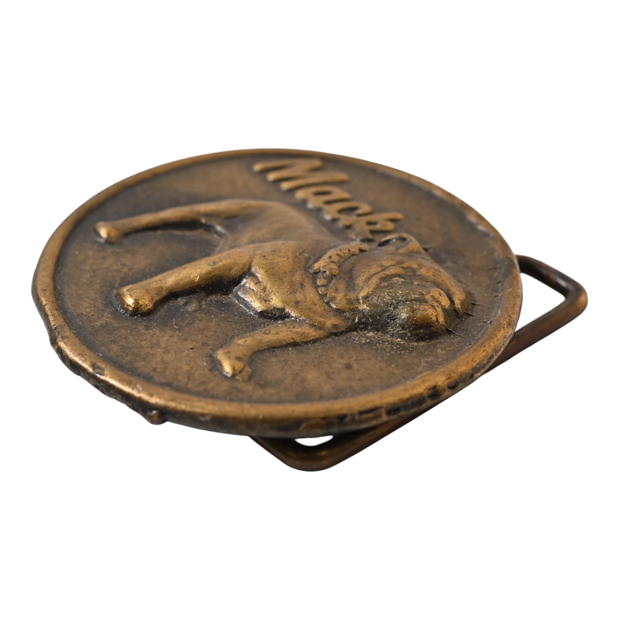 70's Vintage Mack Trucks Bulldog Buckle #05 | Button Works Store