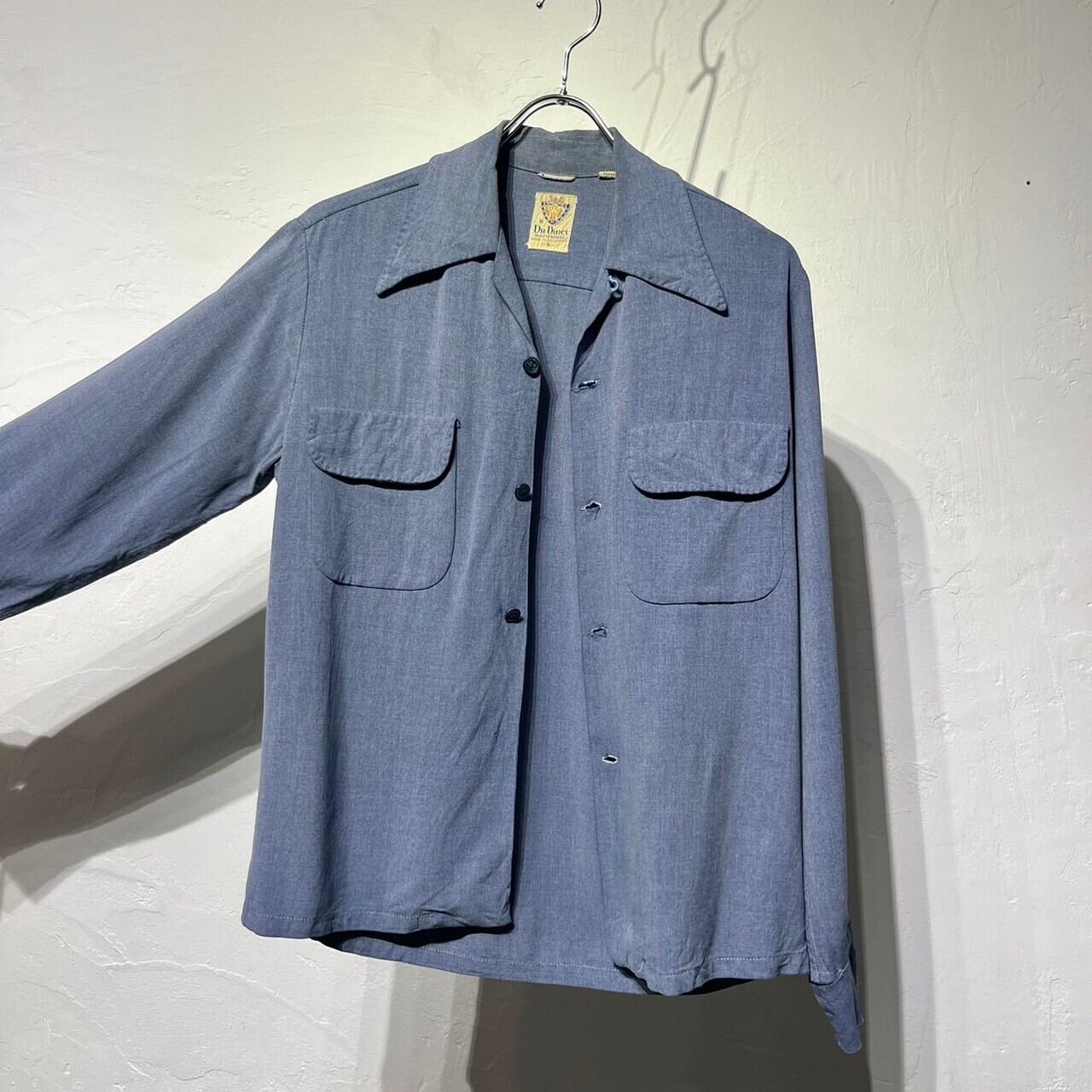 50s Da Vinci Open Collar Rayon Shirt USA製 | VOLAR 50s Da Vinci Open Collar Rayon Shirt USA製 | VOLAR