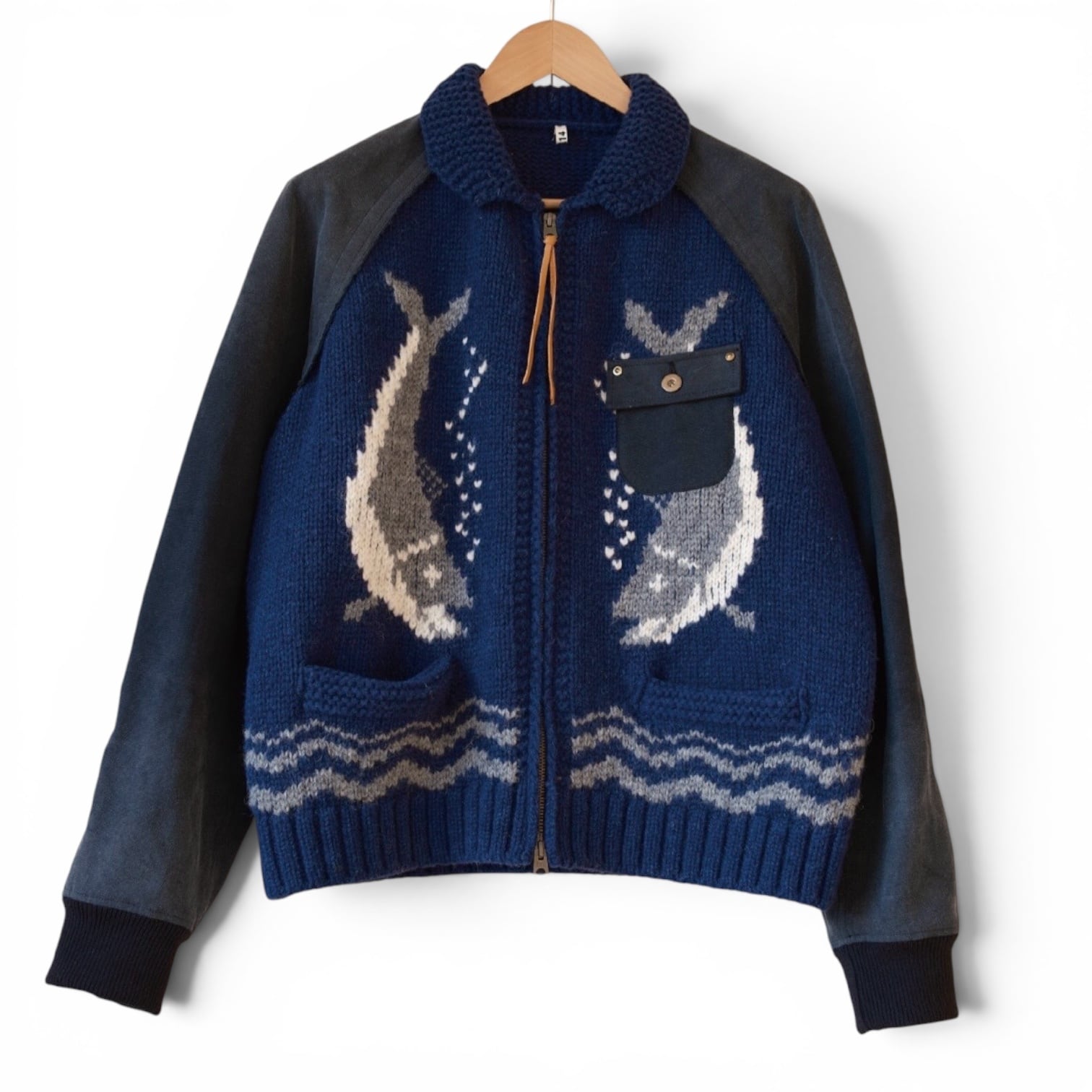 KHOKI  [COMBINATION COWICHAN SWEATER]