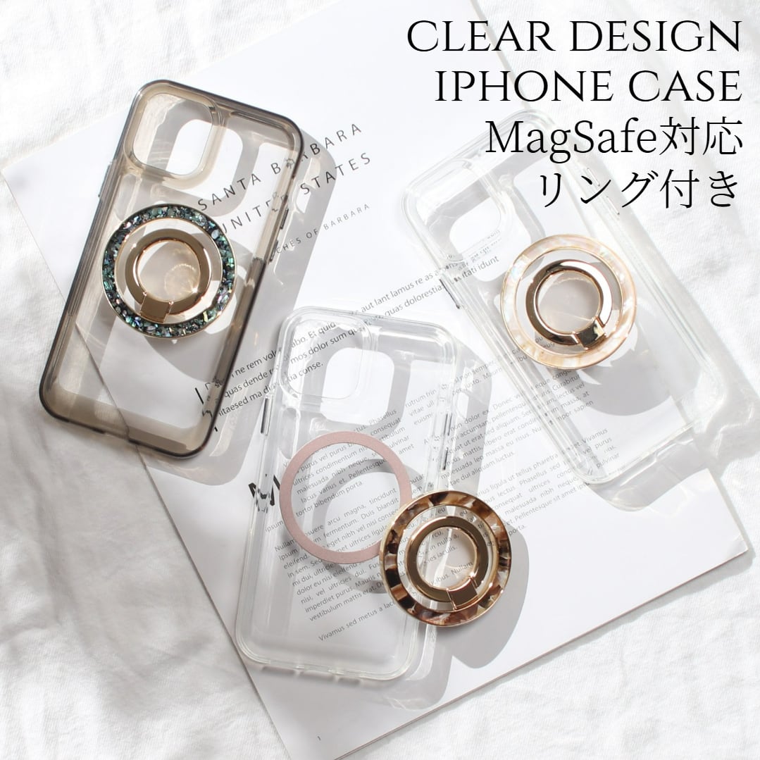 iphone ケース クリア iphone16 iphone15 iphone14 13 12 pro リング