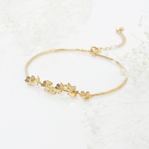 クローバー畑のブレスレット(gold)