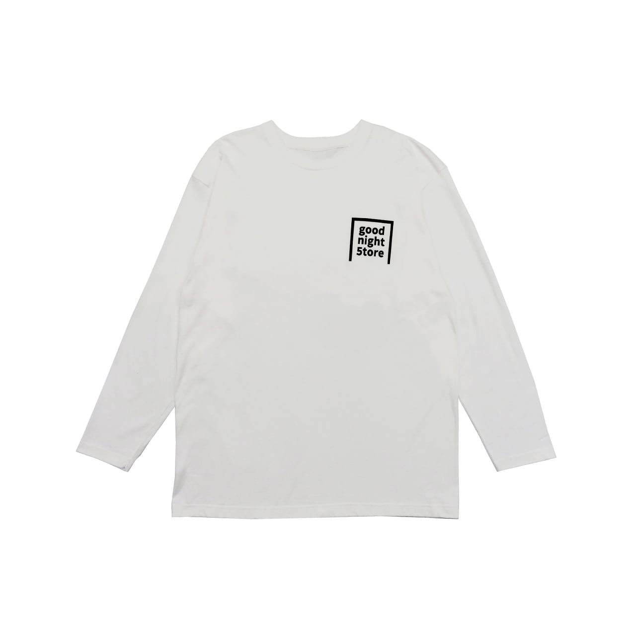 GN448 long T-shirt white | goodnight5tore powered by BASE