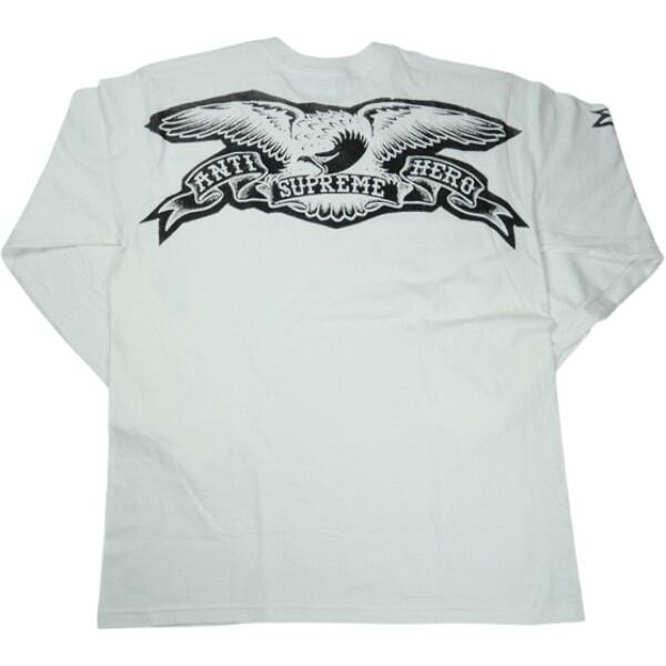 Size【S】 SUPREME シュプリーム ×ANTI HERO 25FW Eagle L/S Tee White