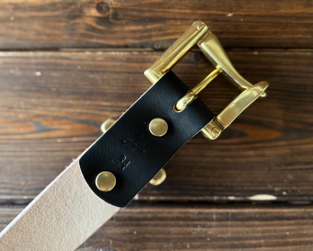 ヌメサドル・クロムエクセル/Fireman Buckle Belt 35mm幅