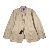 新品 タグ付き ck Calvin Klein カルバンクライン テーラード ジャケット 4L /アイボリー ベージュ系 メンズ 大きいサイズ 定価3.9万