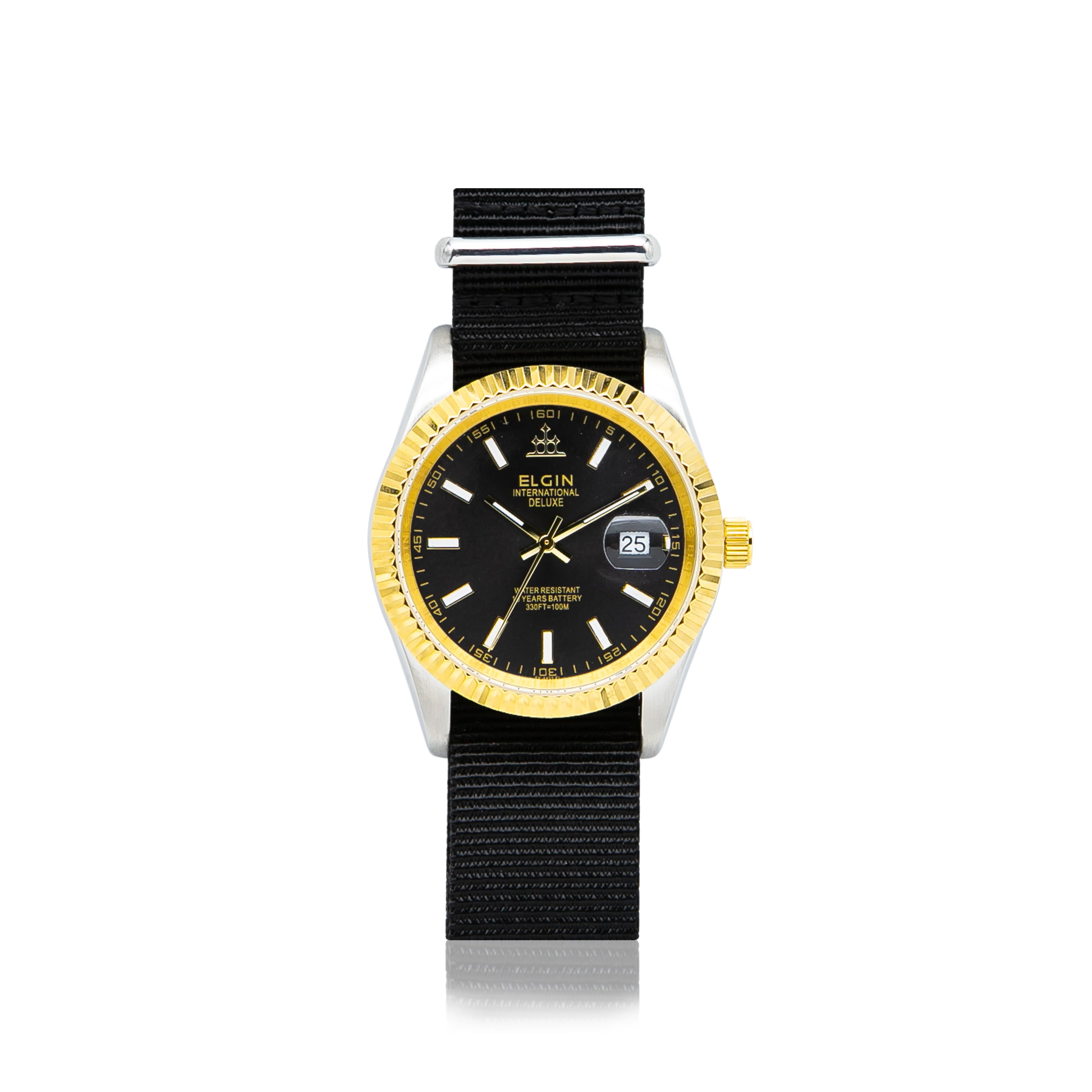 エルジン　男女兼用のフォーマルな腕時計｜DI007BK