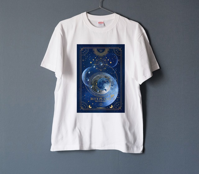 青の惑星 "BLUE PLANET" Tシャツ 2 WHITE（men&women）