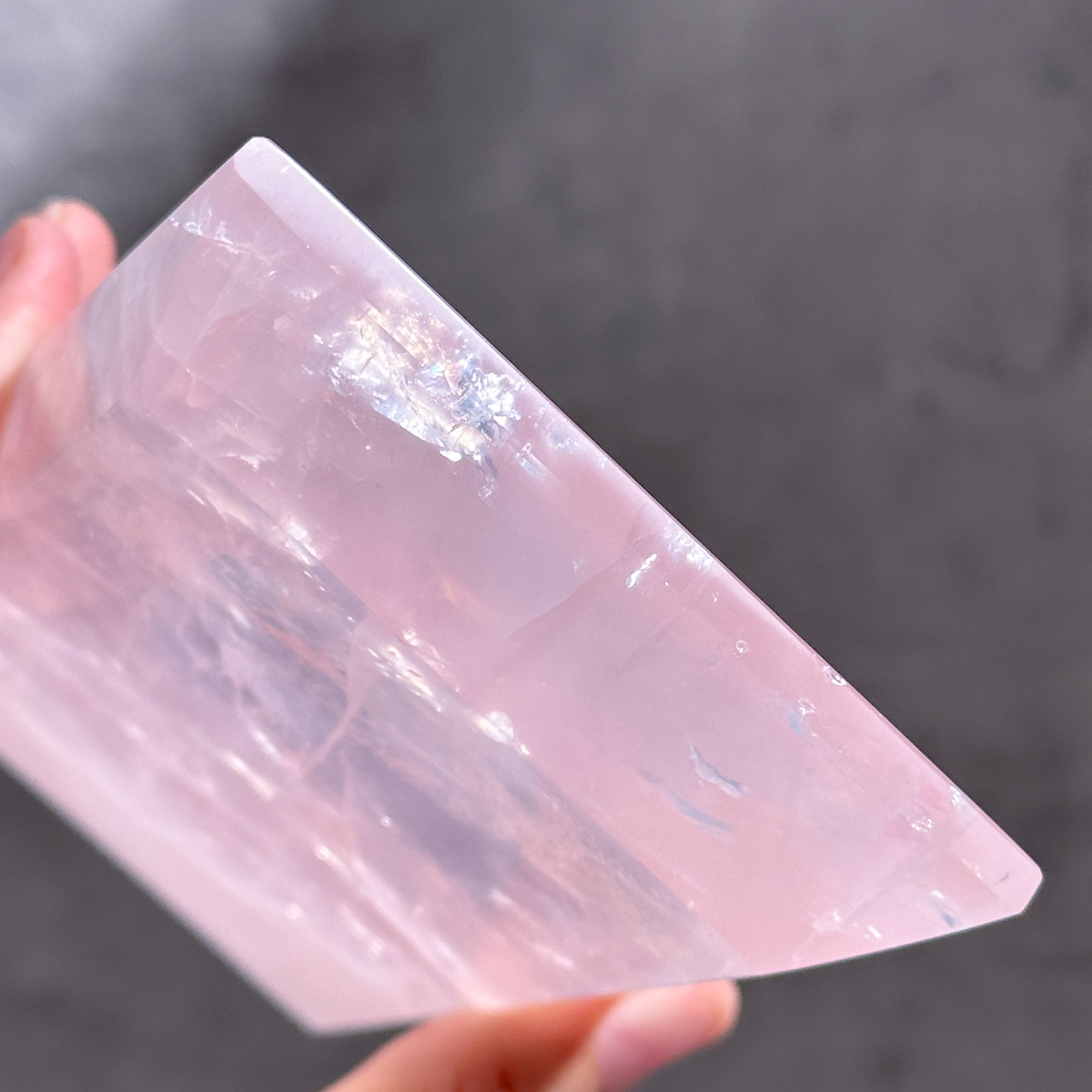 ローズクォーツのトレー 02◇ Rose Quartz ◇ 天然石・鉱物