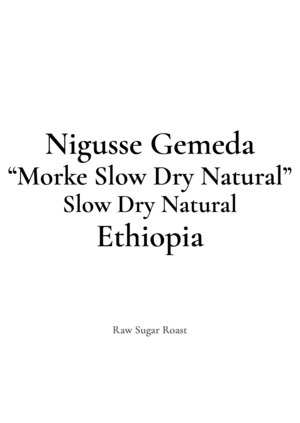 【NEW】Ethiopia | Nigusse Gemeda -Morke Slow Dry Natural-