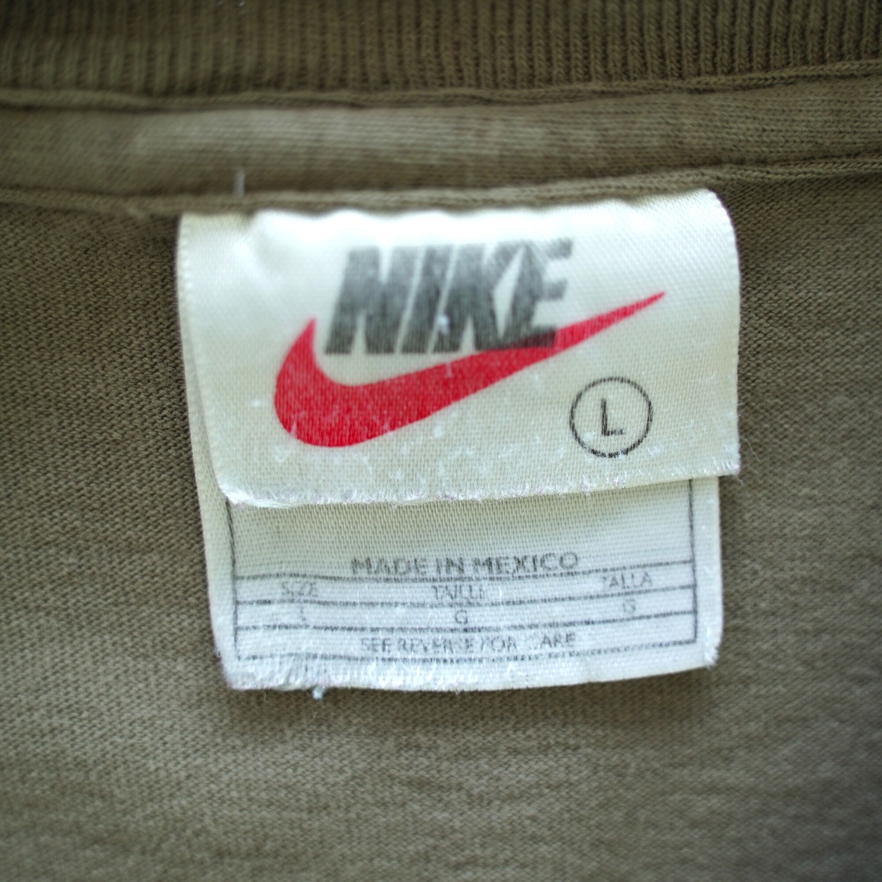 90s NIKE 刺繍ロゴ Tシャツ L