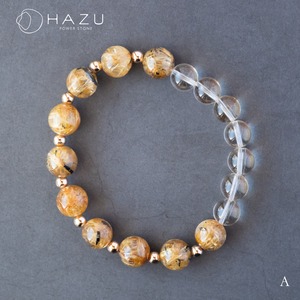 高ランク・針ぎっしりルチルクォーツ［ルチルクォーツ／シトリン（非加熱）］