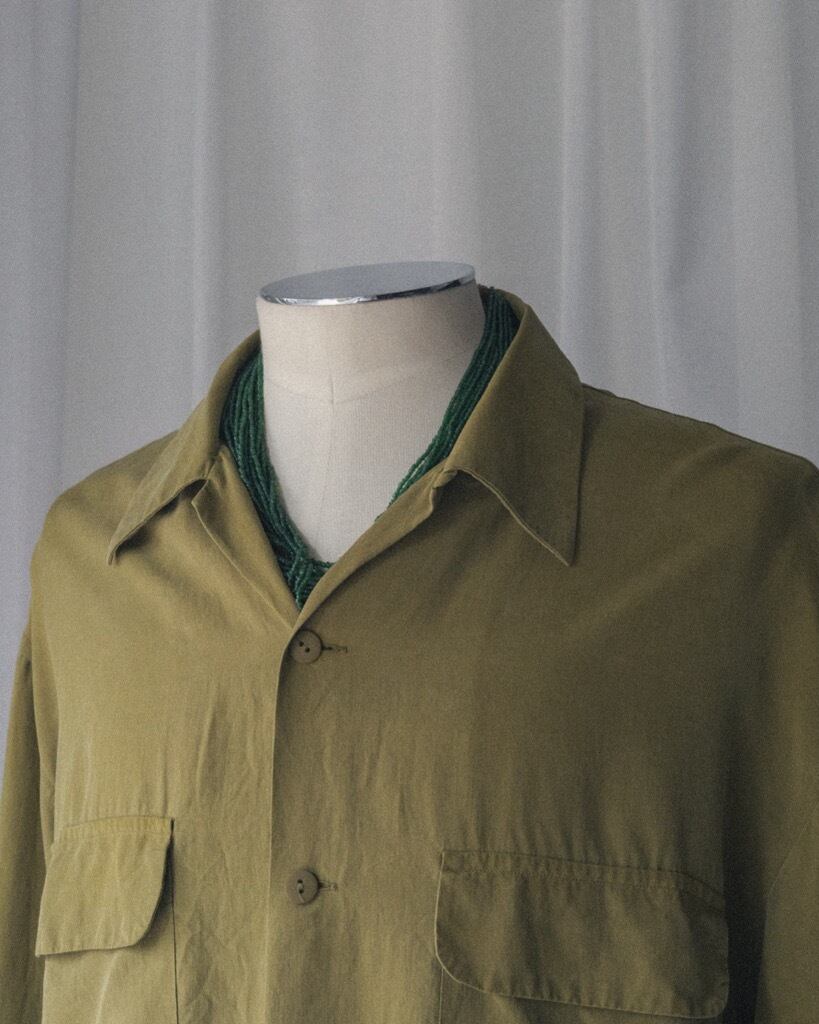 フランス製 90s EQUIPMENT レーヨン オープンカラー シャツ 1990s equipment Rayon O/P shirt made in France | Memory Memento