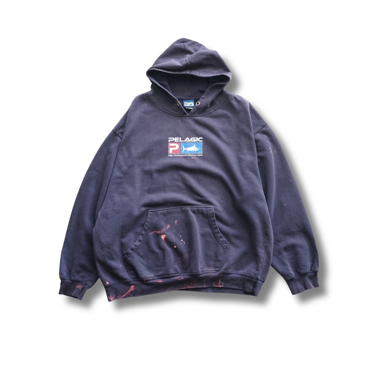 PELAGIC ペラジック バックプリント スウェットパーカー 表記XL(実寸XL相当)|NA680