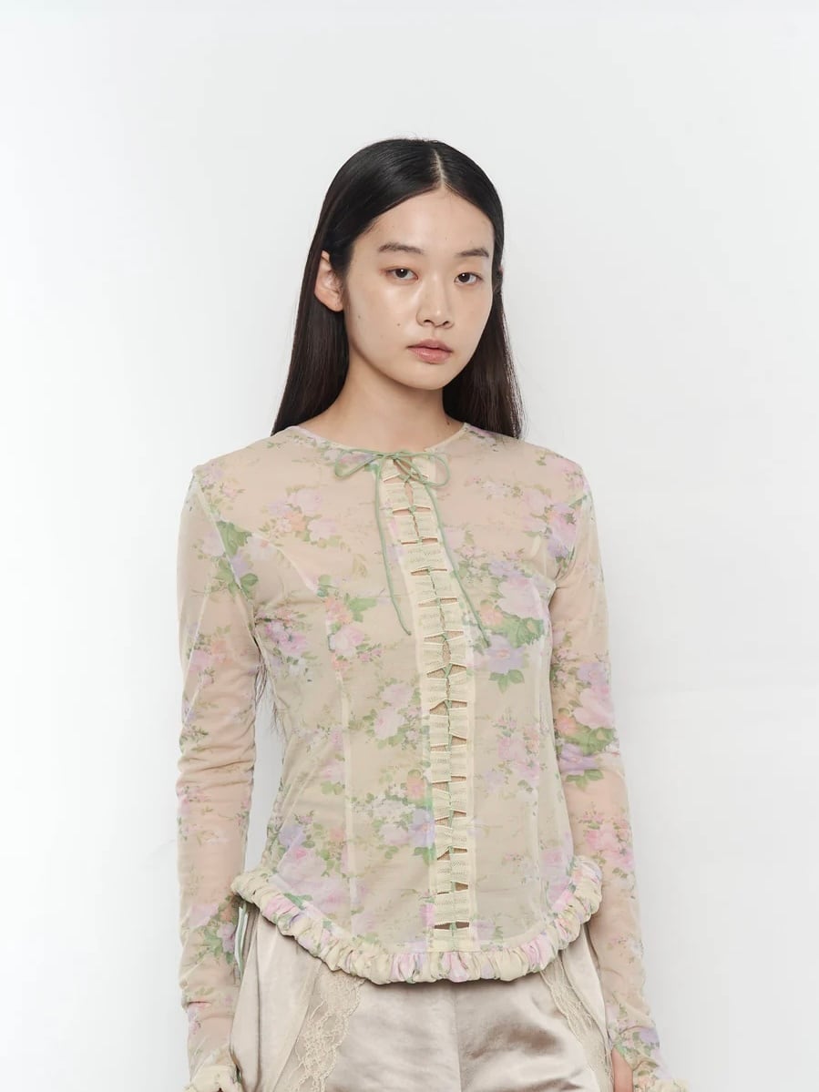 26SS】POOLDE プールデ / AIR TRIM TOP BLOOM / トップス | TRENT online
