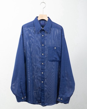 sheer cotton plain shirt