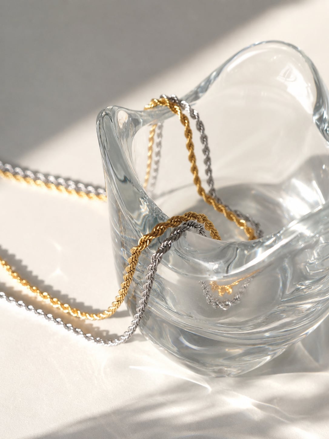 rope chain necklace【金属アレルギー対応】