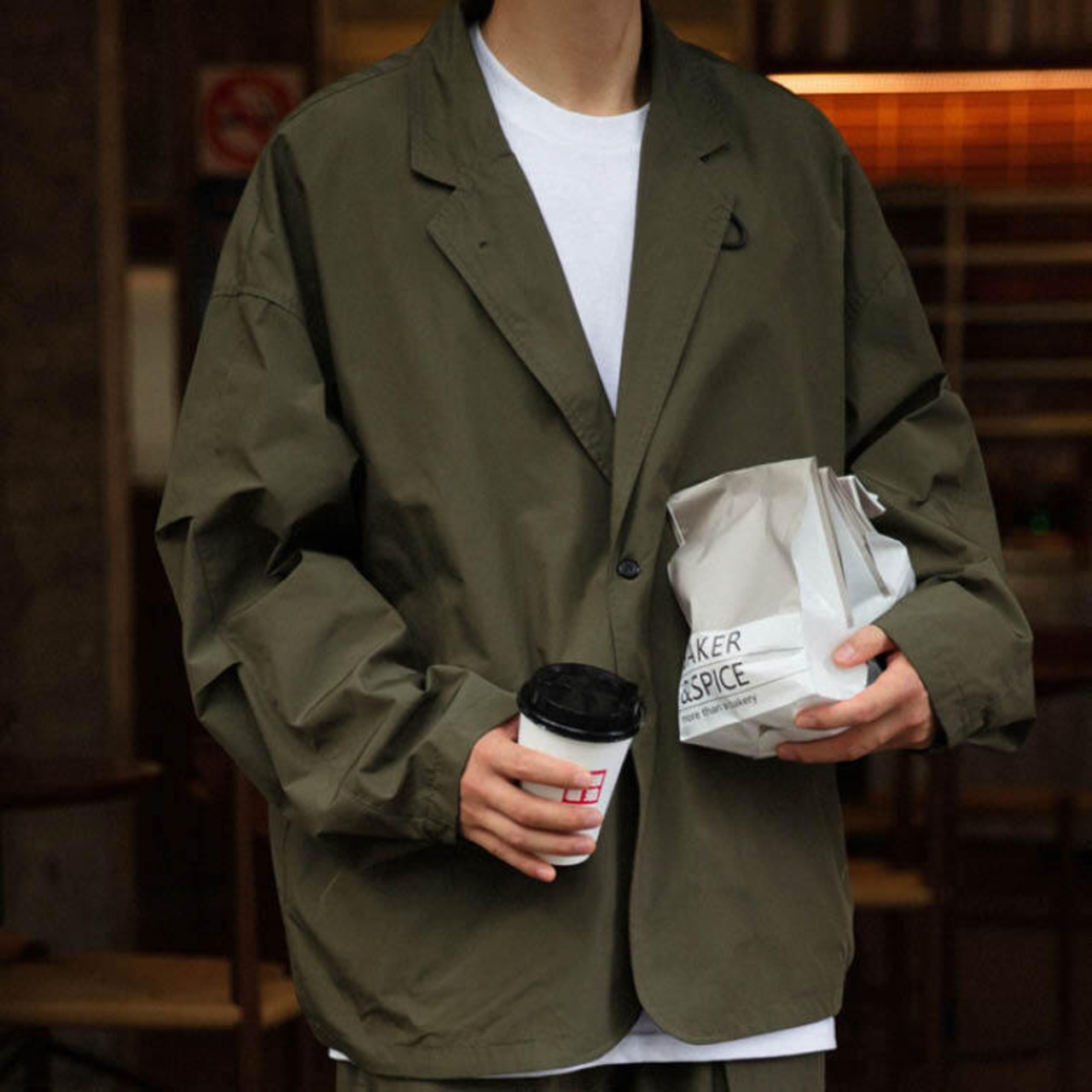 薄手カジュアルジャケット　MT0190031