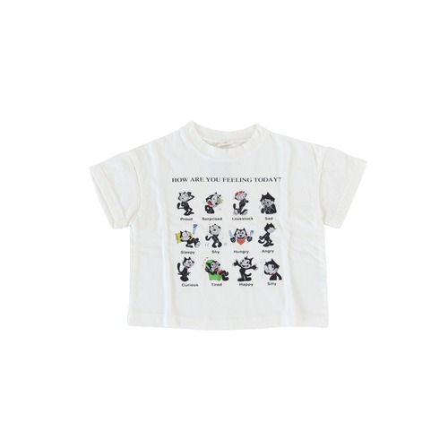 BONITO / FELIXプリントTシャツ / ホワイト / 80-120cm