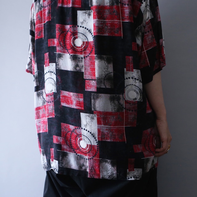 good coloring art pattern loose silhouette h/s shirt