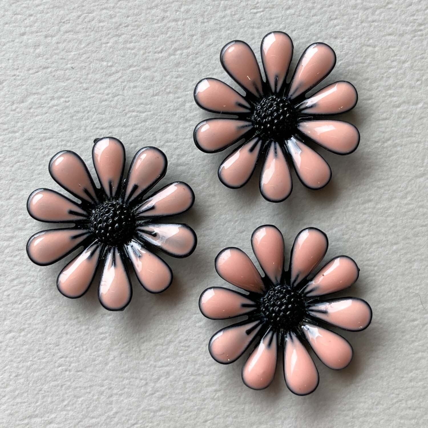 再入荷〉メタルピンクフラワーパーツ | Dua-アクセサリーパーツショップ