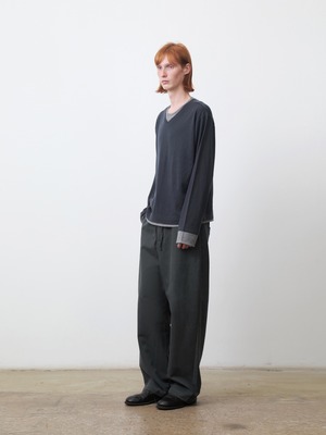 DECESOLO 26AW リラックスフィット イージーワイドパンツ