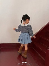韓国子供服 / BANANA J / 26Autumn / プエラ 襟付きTシャツ / 秋服 / キッズ *XS~JS*