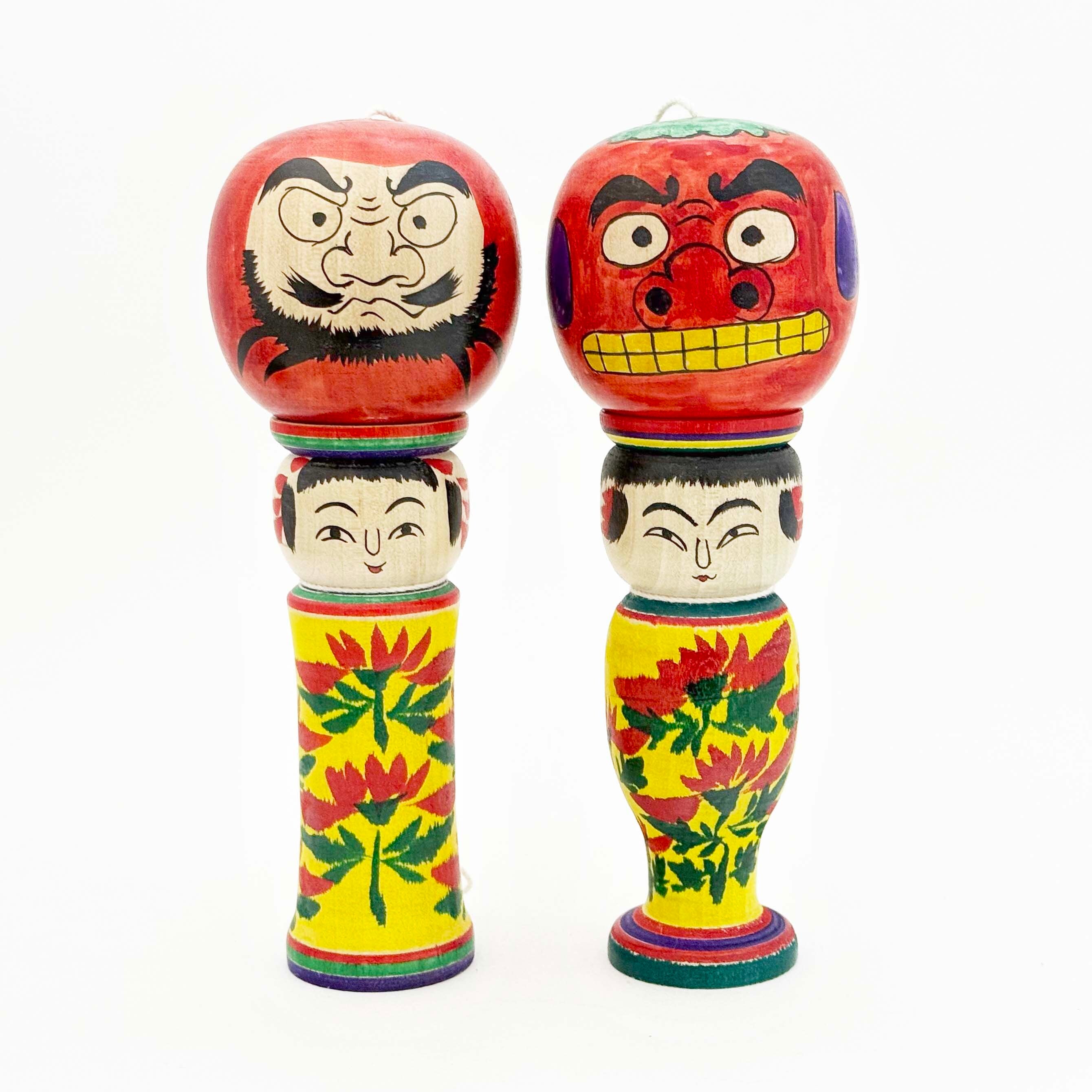 正月こけし けん玉（肘折系/吉野誠二工人）