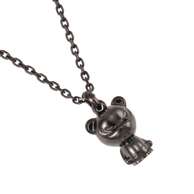 送料無料【HIPANDA ハイパンダ】男女兼用 UNISEX ネックレス HIPANDA×GARDEL SILVER NECKLACE BLACK COATING