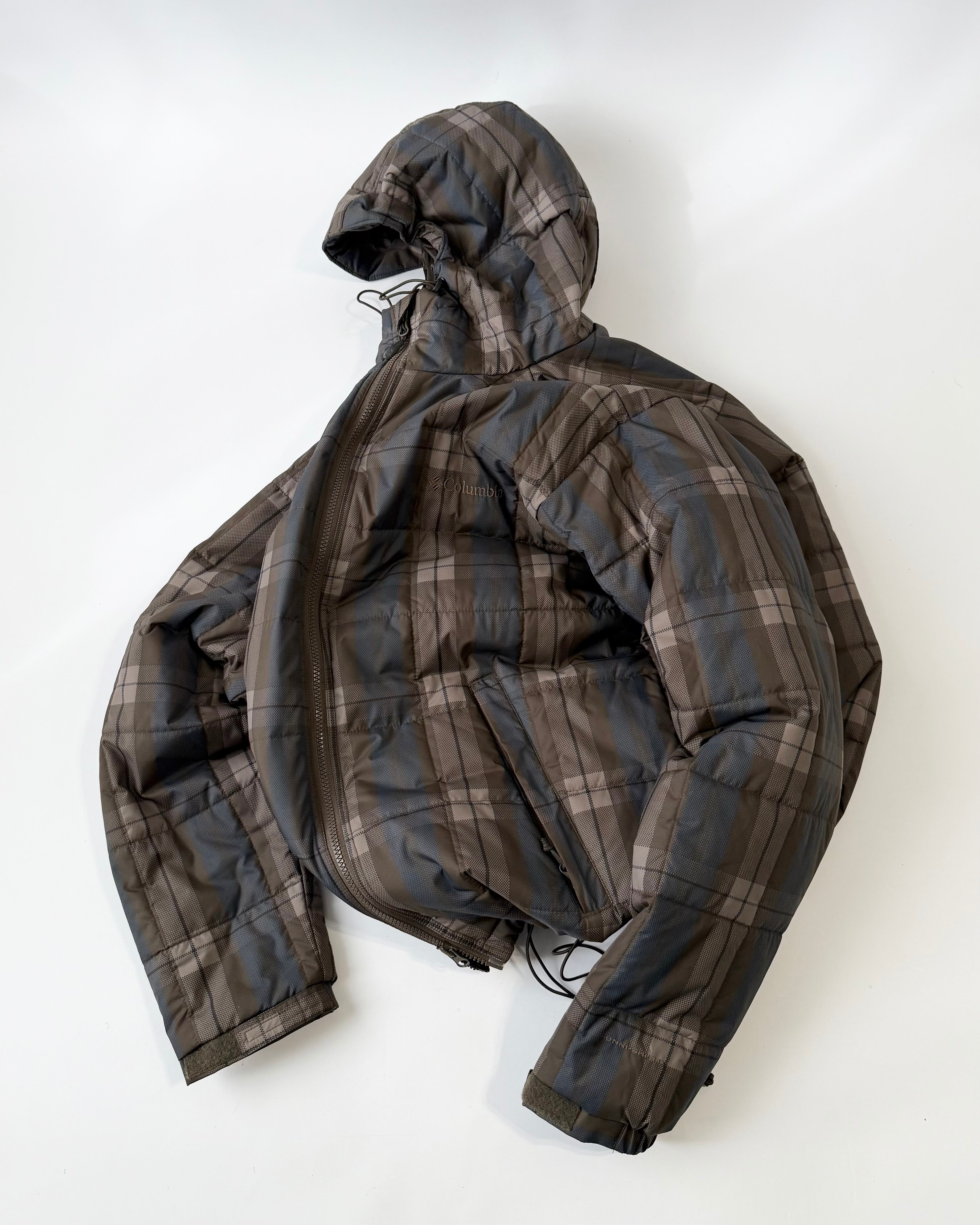 00s Columbia Shadow Plaid Puffer Jacket | minnatakusanmitene